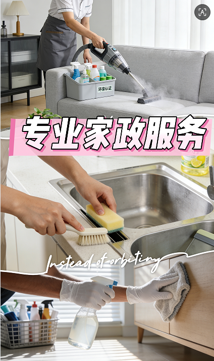 專業(yè)家政服務(wù)，煥新品質(zhì)生活，貼心守護(hù)每一份潔凈與舒適  